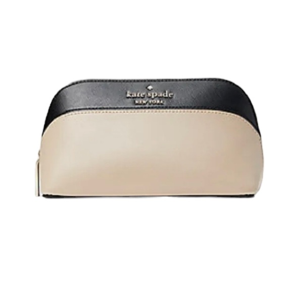 kate spade Handbags - Kate Spade Staci cosmetic bag color block black and beige